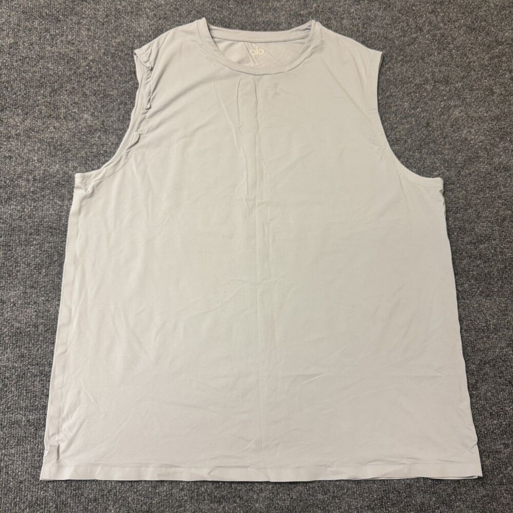 ALO Yoga Conquer Muscle Tank Performance Shirt Gym Workout Mens Sz XL Stretch